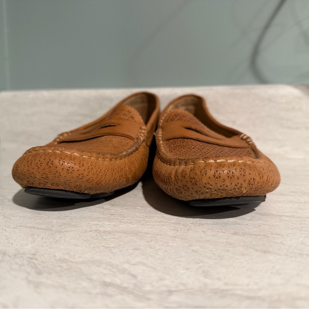 Women’s Brown Leather Loafers size 9.5 - Picture 3 of 9